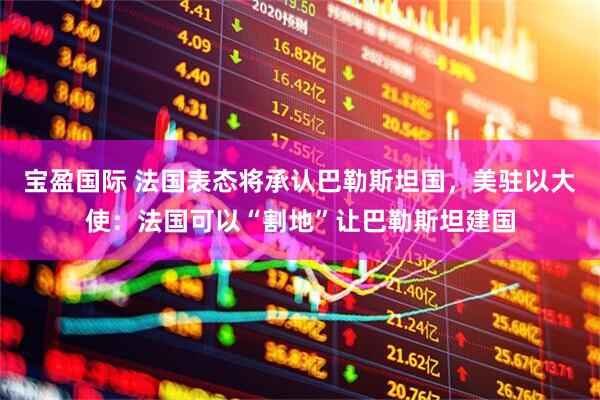 宝盈国际 法国表态将承认巴勒斯坦国，美驻以大使：法国可以“割地”让巴勒斯坦建国