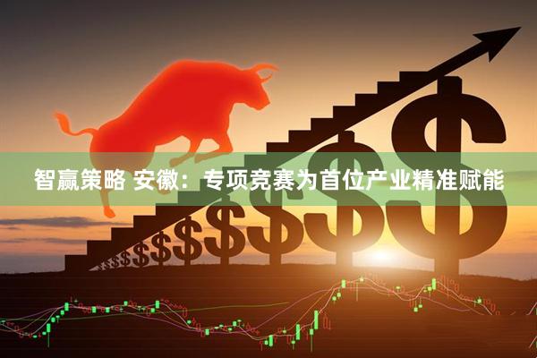 智赢策略 安徽：专项竞赛为首位产业精准赋能