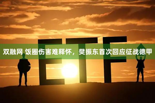 双融网 饭圈伤害难释怀，樊振东首次回应征战德甲